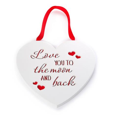 Love You To The Moon & Back Me to You Bear Heart Plaque £5.00
